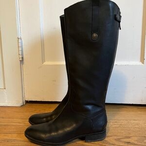 SAM EDELMAN black leather Penny Riding boots